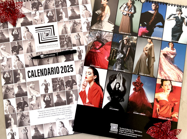 LANCIO CALENDARIO 2025 DELLA CAMERA NAZIONALE GIOVANI FASHION DESIGNER